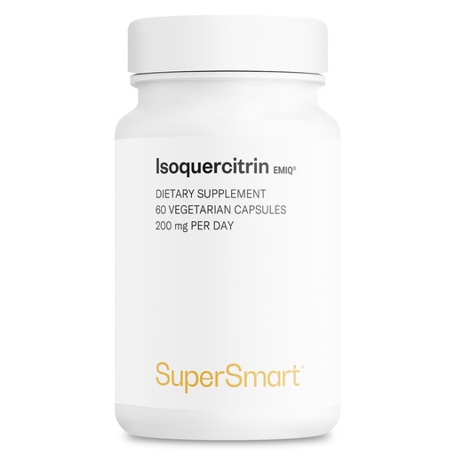 [BRSWKFL4AAIWGHLE] Supersmart - Alpha Glycosyl IsoQuercitrin 200mg per Day - Bioactive Quercetin EMIQ - Flavonoid Supplement | Non-GMO & Gluten Free - 60 Vegetarian Capsules