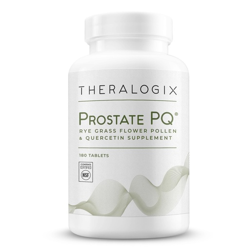 [BRSWYCQQAQCG2DYZ] Theralogix Prostate PQ - Rye Grass Pollen Extract & Quercetin Supplement - 90-Day Supply - Antioxidant Support for Prostate & Pelvic Health & Urinary Tract Function* - NSF Certified - 180 Tablets