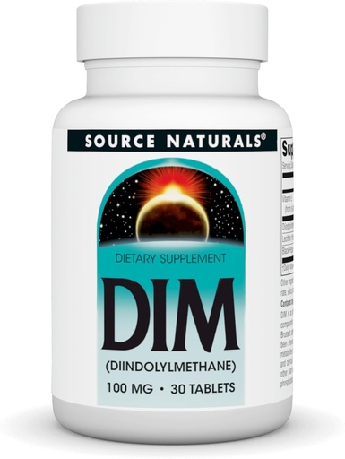 [BRSWIY35AQPGGG3C] Source Naturals DIM, Diindolylmethane, 100mg - 30 Tablets