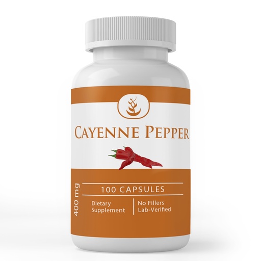 [BRSWYCQ6BEHA4FD2] Pure Original Ingredients Cayenne Pepper, (100 Capsules) Always Pure, No Additives Or Fillers, Lab Verified