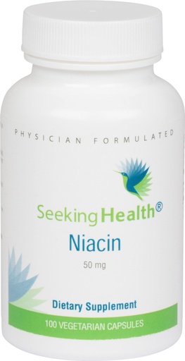 [BRSWIGY2AR5QKDDY] Seeking Health Niacin - Supplement with Bioavailable Niacin - Supports Energy Production & Skin Health - Skin Supplement Formula - 50 mg, 100 Capsules