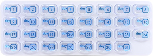 [BRSRM2QFAF6QYAIU] 31 Day Monthly Pill Box Organizer Planner with Daily Removable Medication Pods, Great Travel Med Dispenser