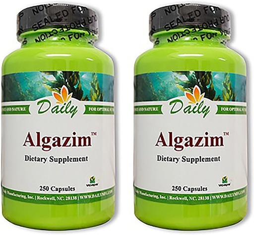 [BRSWGYYHBMBG2H37] Daily Manufacturing - Algazim |250 Capsules, 2 Pack