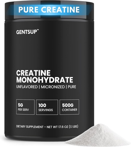 [BRSROCABBANRUELZ] Creapure Creatine Monohydrate Powder – Unflavored, 5000mg, 100 Servings – Boost Muscle Growth, Strength, Performance & Brain Health – Non-GMO, Gluten-Free, HPLC Tested, NSF Certified