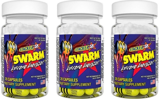 [BRSWIZT2BENR2HT6] Swarm Extreme Energizer 20 Capsules (Pack of 3)
