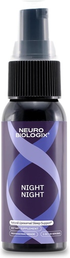 [BRSW2EIYBMBGADLV] Night Night Liposomal Spray – Non-Habit-Forming Sleep Supplement with Melatonin & GABA - Fast-Absorbing Sleep Spray to Promote Rest, Relaxation & Positive Mood - Allergen-Free & Vegan