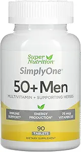 [BRSWIY3QBZ4QGFAZ] SuperNutrition SimplyOne Multi-Vitamin for Men 50+, 90 Count (Pack of 1)