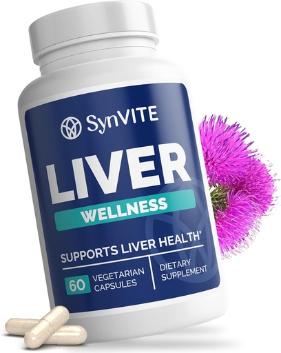 [BRSRAAY7AF6RO3D6] Liver Wellness - Liver Cleanse Detox & Repair for Liver Health with Artichoke Extract, Milk Thistle, Dandelion Root, Beet Root, Turmeric & More - Vegetarian, Non-GMO, Gluten-Free, Made in USA