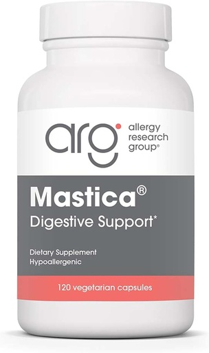 [BRSWIYYAAIGB2ALK] Allergy Research Group Mastica - Mastic Gum Kapselit, Ruoansulatuskanavan täydentää aikuisille, Mastic Harsin Powder Kapselit Gut Health Support - 120