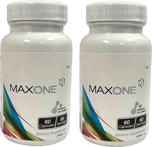 [BRSWIBL6DMBAOCLM] Max One, Focused Riboceine Supplementation, 60 Vegetable Capsules, 30 Servings (Pack of 2)