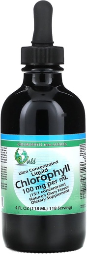 [BRSWI2QEBQDAO232] WORLD ORGANIC Liq Chlorophyll 15:1 Concentrate, 0.02 Pound