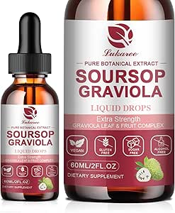 [BRSROBT4OEAQEHTD] Soursop Graviola Liquid Drop - Pure Leave & Fruit Complex - 4X Effectiveness - Soursop Bitters Liquid for Immunity, Liver & Antioxidant, Herbal Goodness, 1 Month Supply, 2 Fl Oz