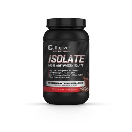 [BRSRAHA7B4NR6D3A] 100% Whey Isolate 2lb, Chocolate I 25g Protein, Fast Digesting I 0g Sugar, Low Carb