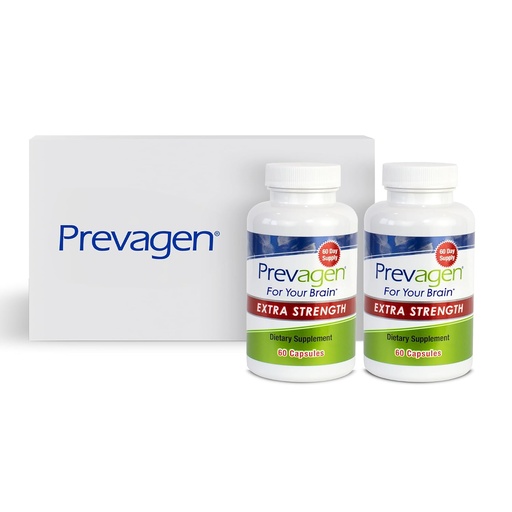 [BRSRMHD7CUOW2F3G] Prevagen Extra Strength - 120 Capsules (4 Month Supply) | Formulated for Your Brain | 20mg of Apoaequorin Plus Vitamin D3