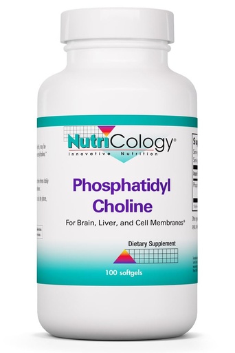 [BRSWIY35C4ARYDTY] NutriCology Phosphatidyl Choline - 385 mg Phosphatidylcholine Lecithin - Brain, Liver & Cell Membrane Support - Softgel Capsules - Soy-Based Supplement - 25 Servings - 100 Count