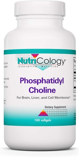 [BRSWIY35C4ARYDTY] Nutricology Phosphatidyl Choline Supplement - Lecithin Capsules, Digestive Enzymes for Liver, Fat Digestion Support, Choline Supplements for Fatty Liver, 1540mg Softgels - 100 Count
