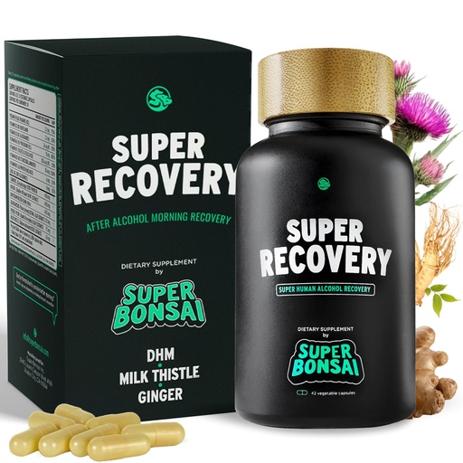 [BRSROGQTA56RSCLL] SuperBonsai Super Recovery Capsules for Post Celebration and Morning Relief - All Natural Holistic Support - 3 Capsules Taken Before Drinking and an Optional Serving After (14 Servings)