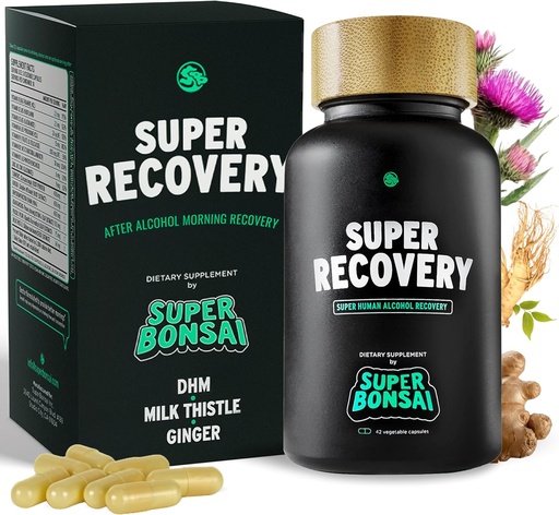 [BRSROGQTA56RSCLL] SuperBonsai Super Recovery Capsules for Post Celebration and Morning Relief - All Natural Holistic Support - 3 Capsules Taken Before Drinking and an Optional Serving After (14 Servings)