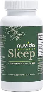 [BRSRMFDRDIJRGCDZ] Sleep Regenerative Sleep Aid Restful Nights with No Melatonin | Ashwagandha, L-Theanine, GABA, and Magnesium Glycinate | Non-Habit Forming Sleep Aid for Adults | 60 Capsules - 60 Count