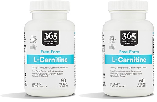 [BRSRAGT4DICQKGY6] Whole Foods Market, L Carnitine 500mg, 60 ct (Pack of 2)