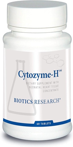 [BRSWIYQ4CIDBOD32] Biotics Research Cytozyme H Glandular Cardiovascular Support, Bovine Heart Concentrate, Promotes Muscular Support, Boosts Energy, SOD, Catalase, Potent Antioxidant Activity 60 Tablets