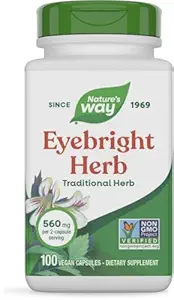 [BRSWIEAMO4DAEFI5] Natures Way Eyebright Herb Vegetarian Capsule, 100 ct