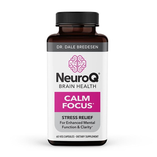 [BRSROYADBN5BAC3U] LifeSeasons NeuroQ Calm Focus Capsules - Stress Relief Supplement - Supports Mental Function & Relaxation - Sensoril Ashwagandha, Magnesium, GABA, L-Theanine, Andean Cocoa & Kava Kava - 60 Capsules