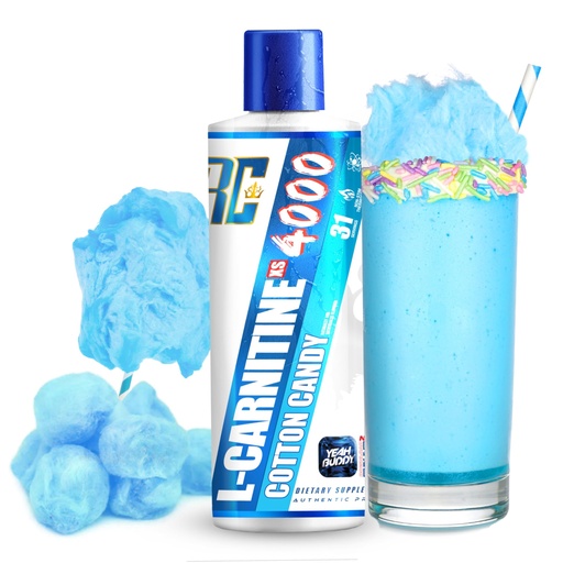 [BRSRAHAZC55AIDLL] Ronnie Coleman Signature Series L Carnitine XS 4000 Liquid, Stimulant Free, Sugar Free, Zero Carbs, Lean Muscle Strength Support for Men & Women, 16 Oz (16 oz, Cotton Candy (4000))