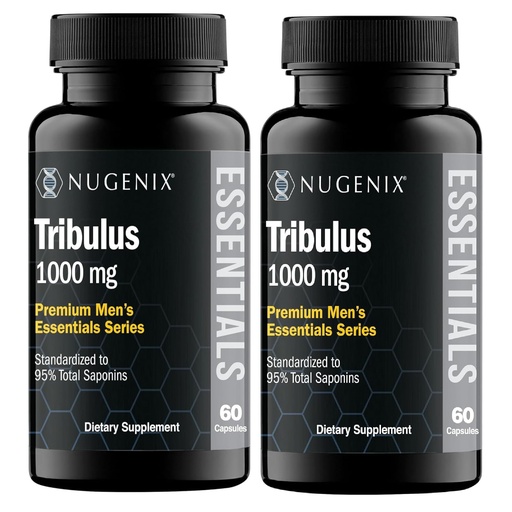 [BRSRAHD3OQCBQ3YV] Nugenix Essentials Tribulus Terrestris for Men Extract - 95% Total Saponins, 1000mg High Potency, Extra Strength, 120 Count
