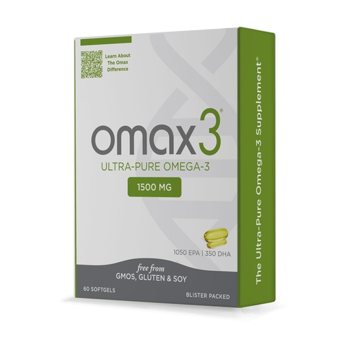 [BRSWIZY5O4NGA2Q7] Omax3 Ultra - Pure Omega 3 Fish Oil Pills 1500 MG EPA DHA - Omega3 Fatty Acid Supplements Muscle & Joint- Gluten Free, Wild Caught, Non GMO, 30-Day Supply Blister Packed (1 Box)