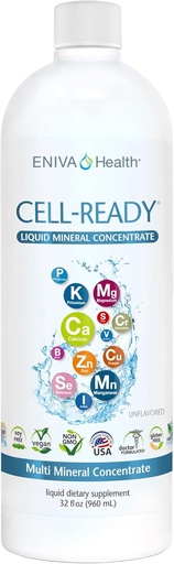 [BRSWKHY2O4HRWHLG] Liquid Ionic Multi Mineral Supplement (32oz) Doctor Formulated. - Unflavored - Zero Calories. Zero Sugar. Keto Friendly. by Eniva Health.