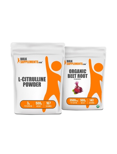 [BRSRAZYCBAIWKA33] BulkSupplements L-Citrulline 500g + Organic Beet Root Powder 500g Bundle