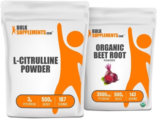 [BRSRAZYCBAIWKA33] BulkSupplements L-Citrulline 500g + Organic Beet Root Toz 500g Paket