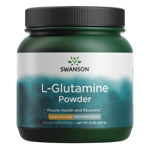 [BRSWGEL4PJ6AOH3U] Swanson Amino Acid Ajipure L-Glutamine Powder 12 Ounce (340 g) Pwdr