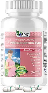 [BRSWGHY6AACQOYDH] America Medic & Science Preconception Plus (90 Capsules) Conception and Fertility Supplement | Physician Formulated Pills to Support Conception | Prenatal Vitamins Best for Women Trying to Conceive