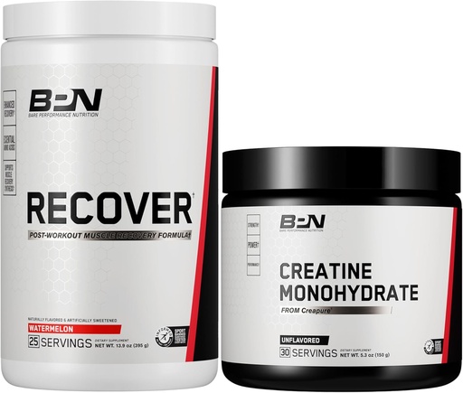 [BRSRAZATAEMBSCL7] BARE PERFORMANCE NUTRITION BPN Recover & Creatine Monohydrate 30s Bundle