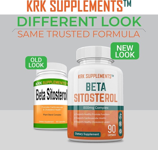 [BRSWYHYTOEFA22TA] Bundle Combo for 3 Total Bottles of Beta Sitosterol 800mg Per Serving 270 Total Capsules