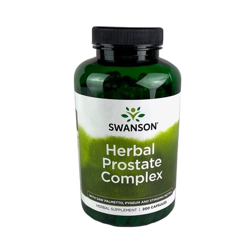 [BRSWKHYQAJ5BGC3K] Swanson Herbal Prostate Complex - Men's Supplement - Features Pygeum, Saw Palmetto & Stinging Nettle - (200 Capsules)