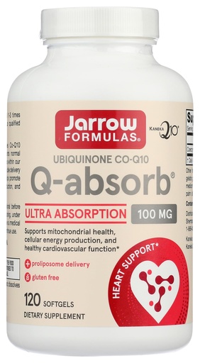 [BRSWIZ37BIEAMHDY] JARROW FORMULAS Q-Absorb CoQ10 100 MG, 120 CT