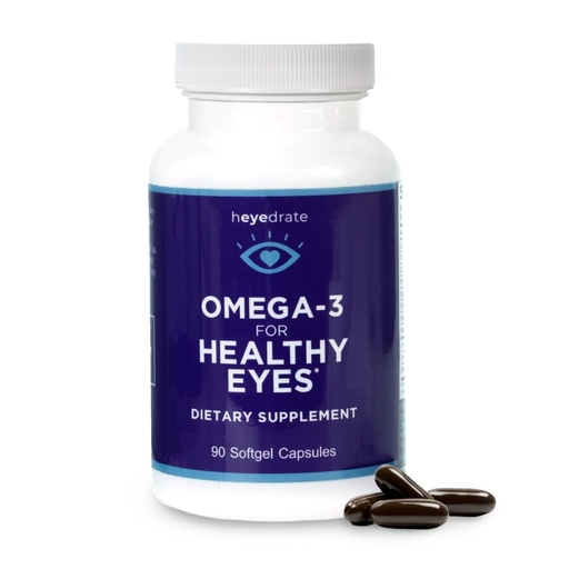 [BRSWGZIROVYQIETU] Heyedrate Eye Love Omega 3 Fish Oil Supplement for Healthy Eyes, 90-Count | Eye Vitamin that Supports Healthy Eyes with EPA, DHA & Omega 7 Fatty Acids, Easy to Swallow, Burpless