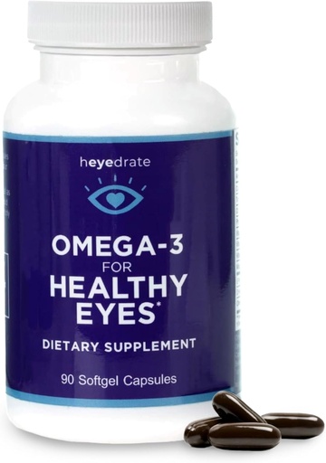 [BRSWGZIROVYQIETU] Triglyceride Omega 3 Fish Oil for Healthy Eyes – Supports Healthy Eyes with Optimal Ingredients - Easy to Swallow, Burpless - EPA, DHA, & Omega 7 Fatty Acids - 90 Count
