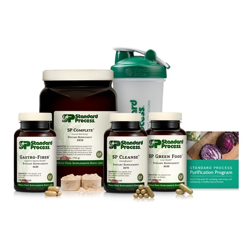 [BRSWIZT2A4AWC3IZ] Standard Process Purification Product Kit with SP Complete & Gastro-Fiber - 21-Day Detox & Digestive Health Support - High-Quality Protein Powder - Vegetarian, Gluten-Free & Non-Soy - 1 Kit