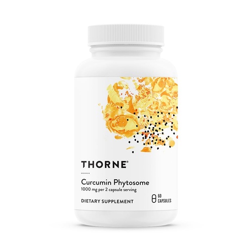[BRSWG236AUNBEYIU] THORNE - Curcumin Phytosome 1000 mg (Meriva) - Clinically Studied, High Absorption - Supports Healthy Inflammatory Response in Joints, Muscles, GI Tract, Liver, Brain & Nerves* - 30 Servings