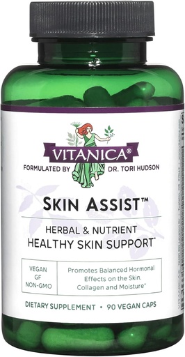 [BRSWIYAGOEEBCDD6] Vitanica, Skin Assist, Skin Support, Vegan, 90 Capsules