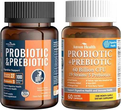 [BRSW2YYPBF5QMFDP] 100 Billion Probiotics for Men and Women 27 Strains 5 Organic Prebiotics 60 Billion Probiotic and Prebiotic for Women and Men