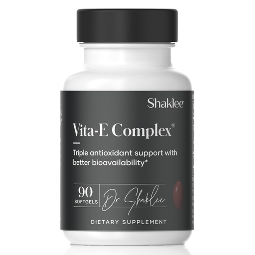 [BRSWIF3QCANW2FL2] Shaklee - Vitamin E - Supports Heart, Brain, and Prostate Health -Neutralizing Damage Caused by Free Radicals Vita-E® 400 IU Tablets with Selenium and Grape Seed Extract - 90 Softgels