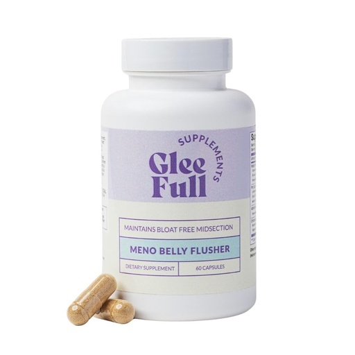 [BRSRMH34OZ4BACLD] GleeFull Meno Belly Flusher - Menopause Supplements for Women - Hormone Balance for Weight Loss - Supports Digestion to Maintain Healthy Metabolism