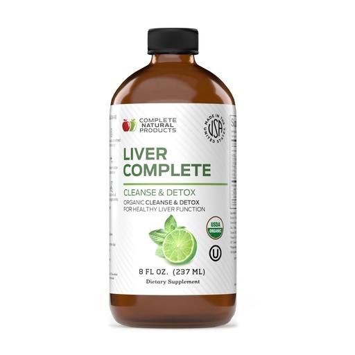 [BRSWGYAQOACWM33V] Liver Complete Liquid 8 oz - Organic Liver Cleanse Detox Formula, Herbal Support for High Enzymes with Milk Thistle Dandelion Chanca Piedra, Easy Absorbing Natural Tincture USA Made Family Crafted