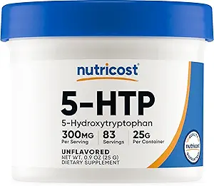 [BRSWKHY2CZ6GMC3Z] Nutricost 5-HTP Powder 25 Grams (3 Pack) (300mg Per Serving)