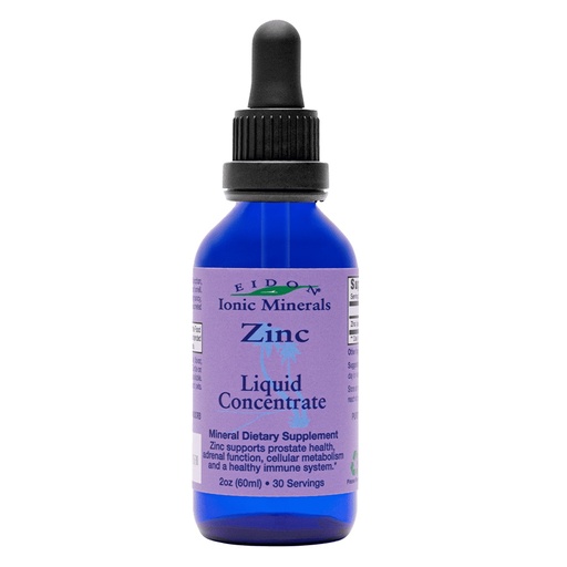 [BRSWIZ35CEMAAYL4] Eidon Ionic Minerals Liquid Zinc Concentrate - Ionic Zinc Sulfate Supplement Drops for Men, Women, & Kids, Support Immune System, Hair and Skin, Liver and Kidney Health - 2 oz